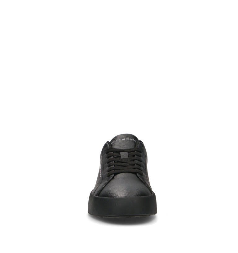 TOMMY HILFIGER Sneaker uomo nera in pelle