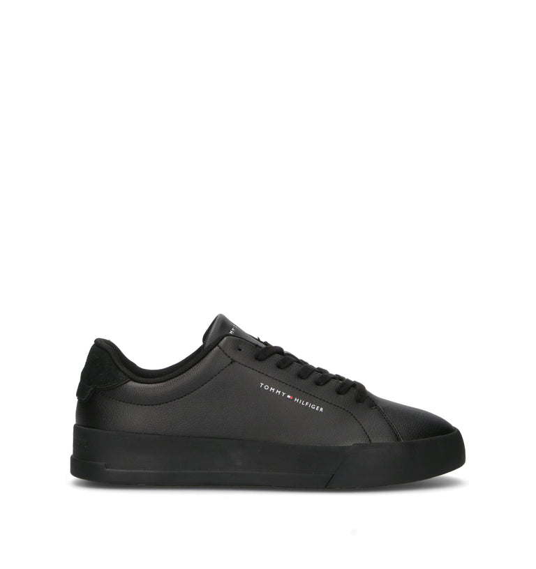 TOMMY HILFIGER Sneaker uomo nera in pelle