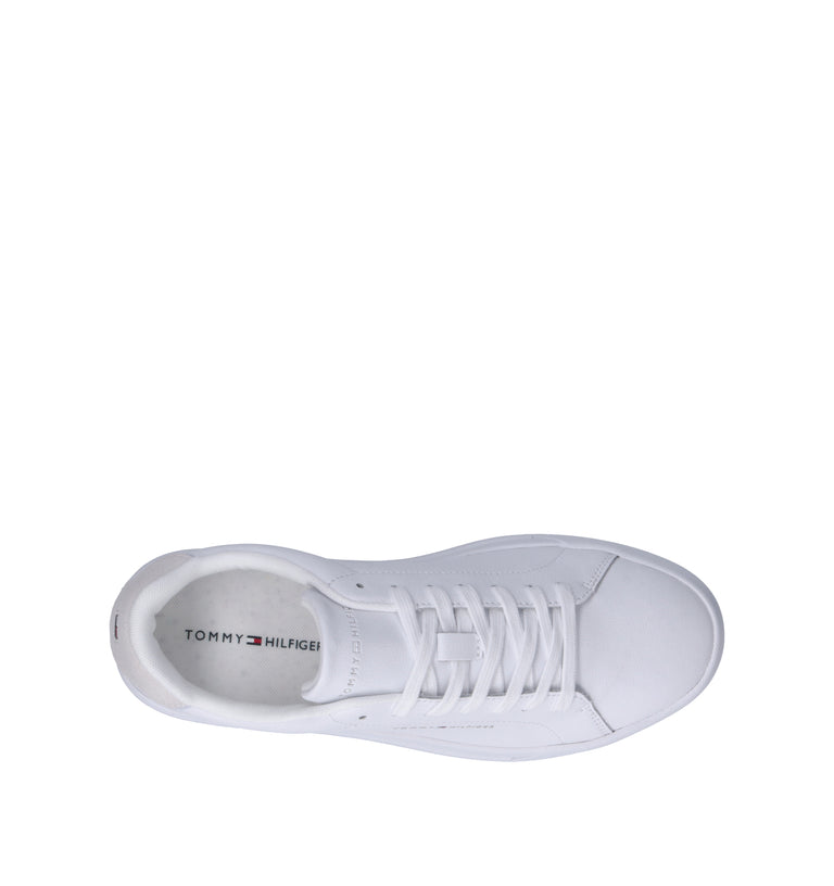 TOMMY HILFIGER Sneaker donna bianca in pelle