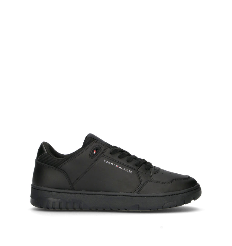 TOMMY HILFIGER Sneaker uomo nera in pelle