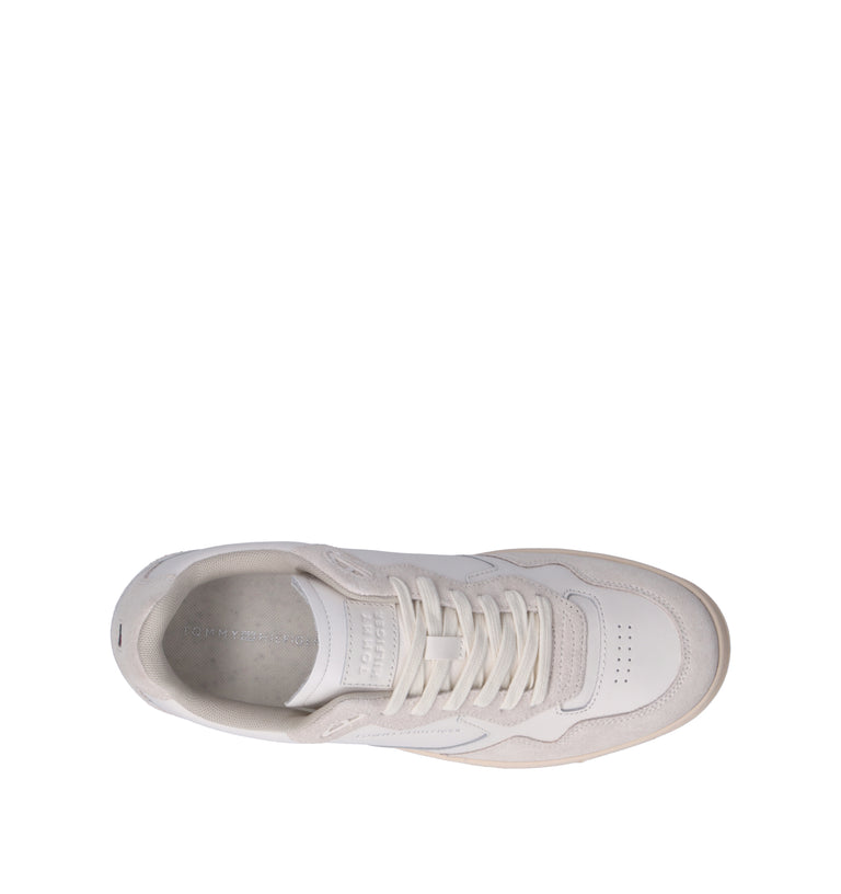 TOMMY HILFIGER Sneaker uomo bianca in pelle
