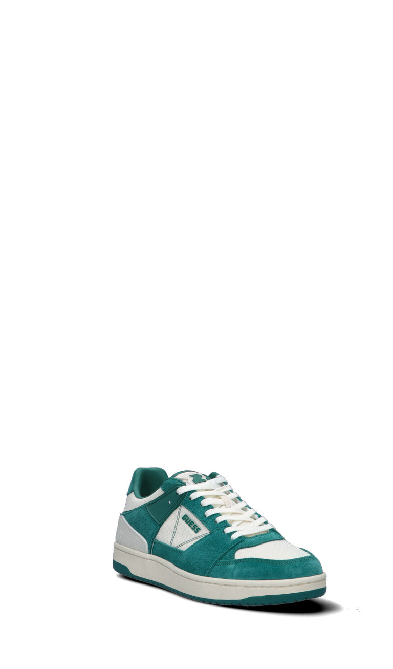 GUESS Sneaker uomo beige/verde in pelle