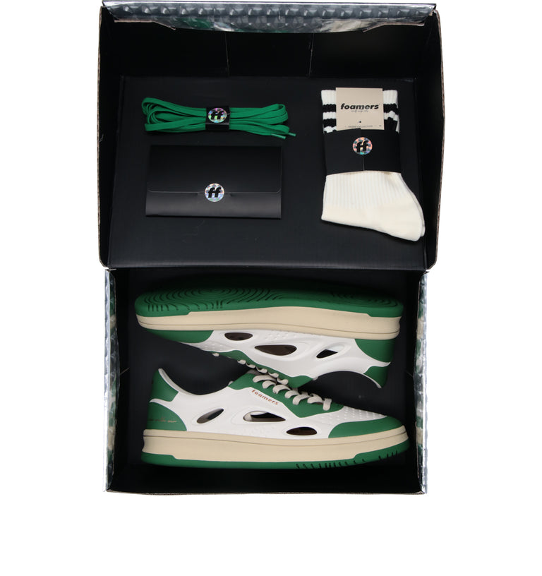 FOAMERS Sneaker uomo bianca/verde