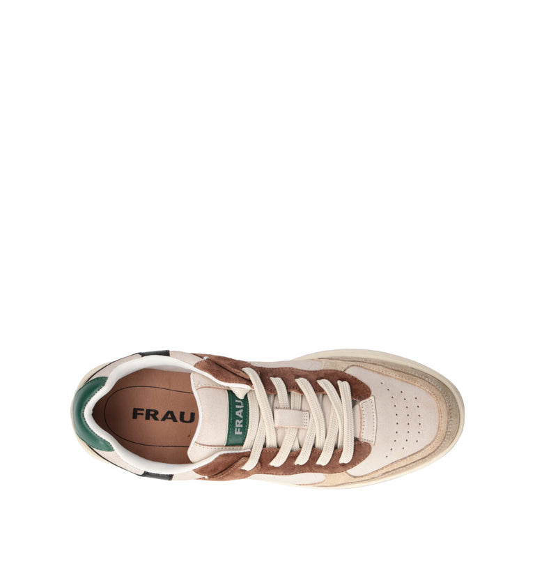 FRAU Sneaker uomo taupe in pelle