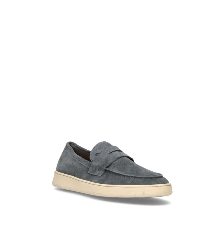 FRAU Mocassino uomo avio in suede