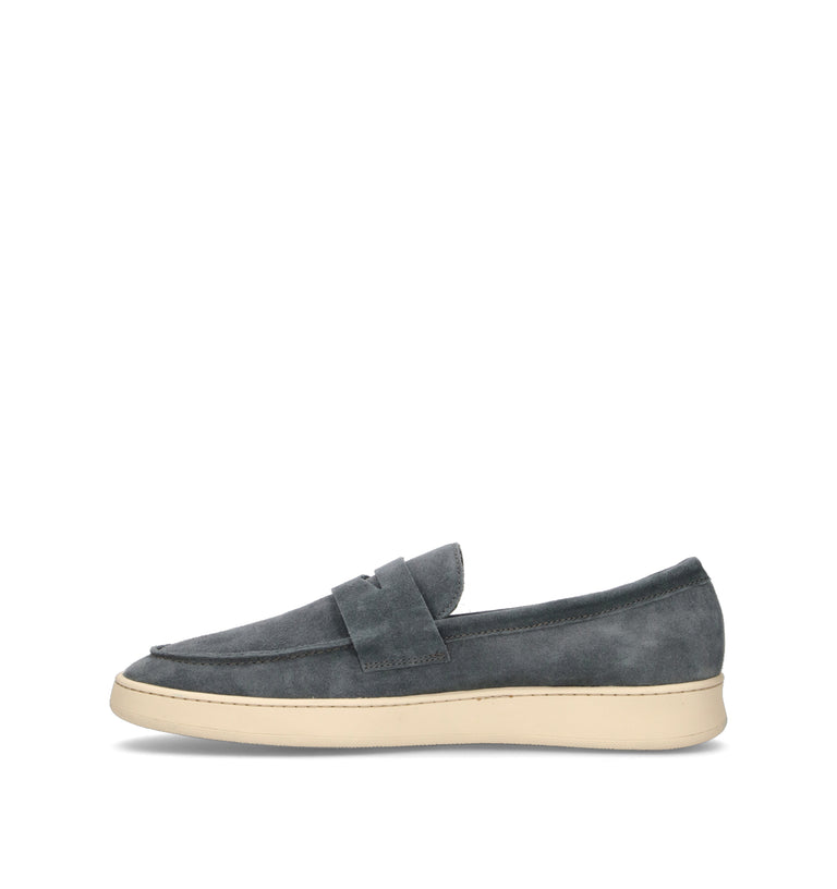 FRAU Mocassino uomo avio in suede