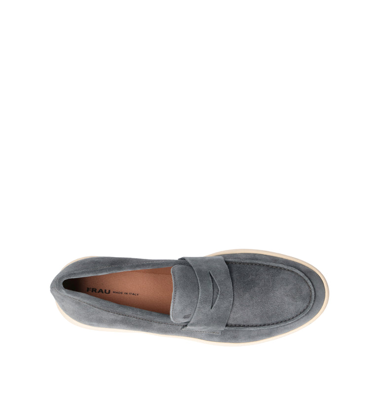 FRAU Mocassino uomo avio in suede