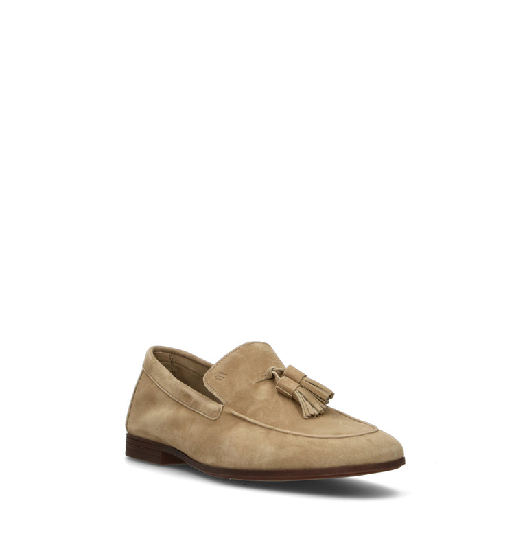 FRAU Mocassino uomo beige in suede