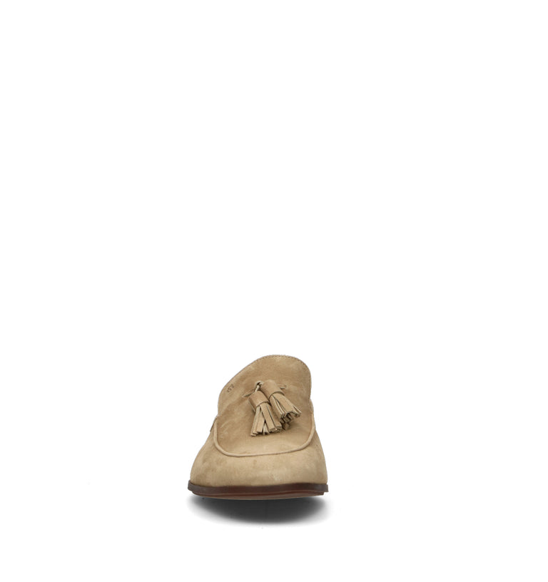 FRAU Mocassino uomo beige in suede