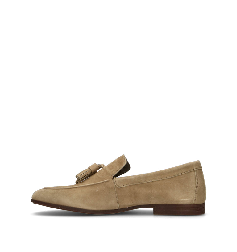 FRAU Mocassino uomo beige in suede
