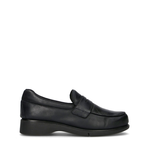 FRAU Mocassino donna blu in pelle