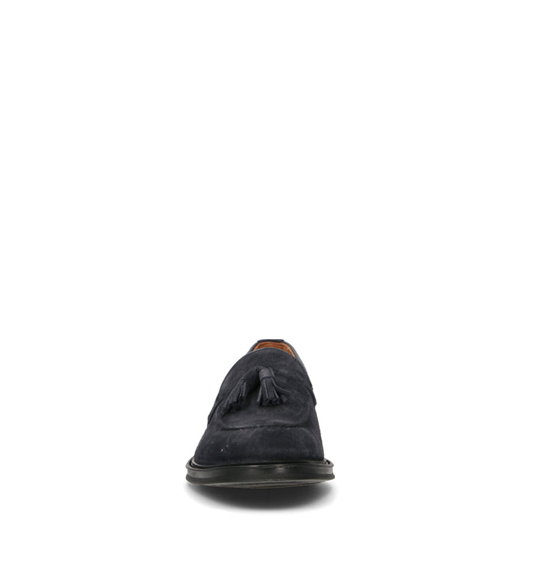 FRAU Mocassino uomo blu in suede