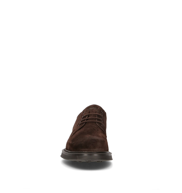 FRAU Stringata uomo marrone in suede