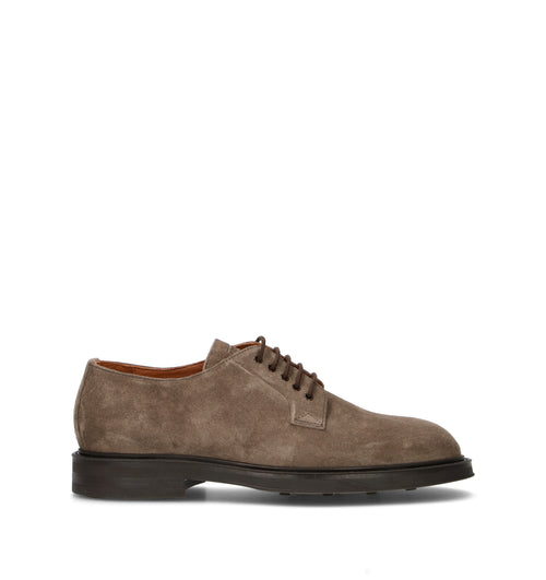 FRAU Stringata uomo taupe in suede