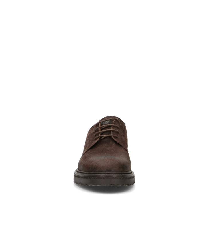 FRAU Stringata uomo marrone in suede
