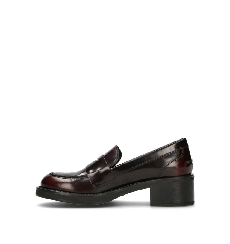 FRAU Mocassino donna bordeaux in pelle