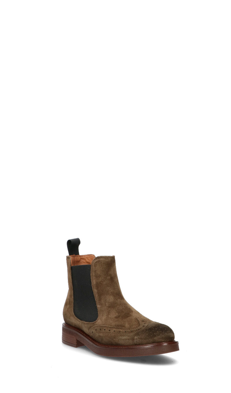 FRAU Mocassino uomo marrone in suede