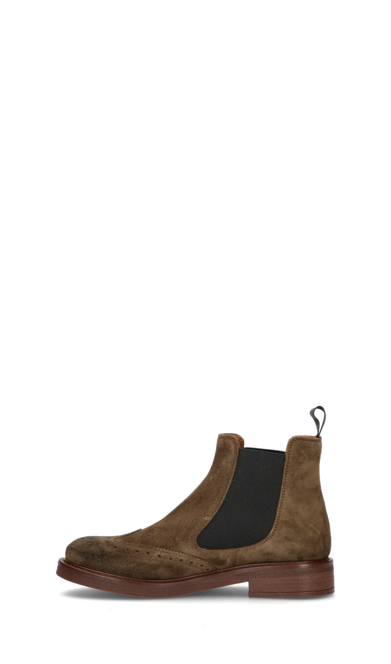 FRAU Mocassino uomo marrone in suede