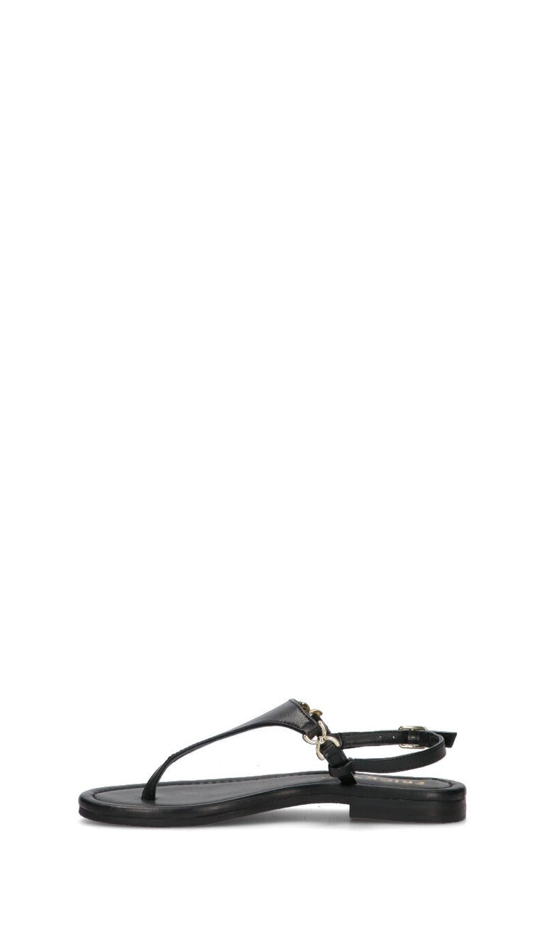 FRICKY Sandalo donna nero in pelle