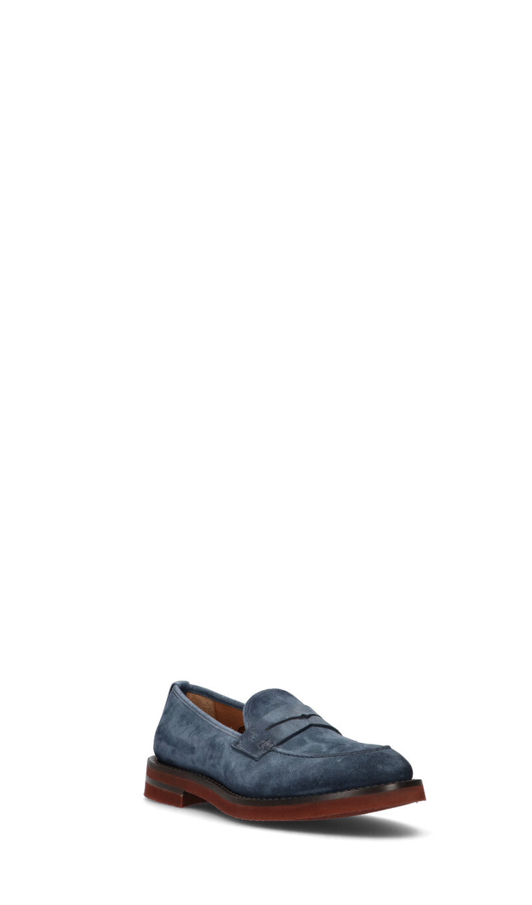 FABI Mocassino uomo blu in suede