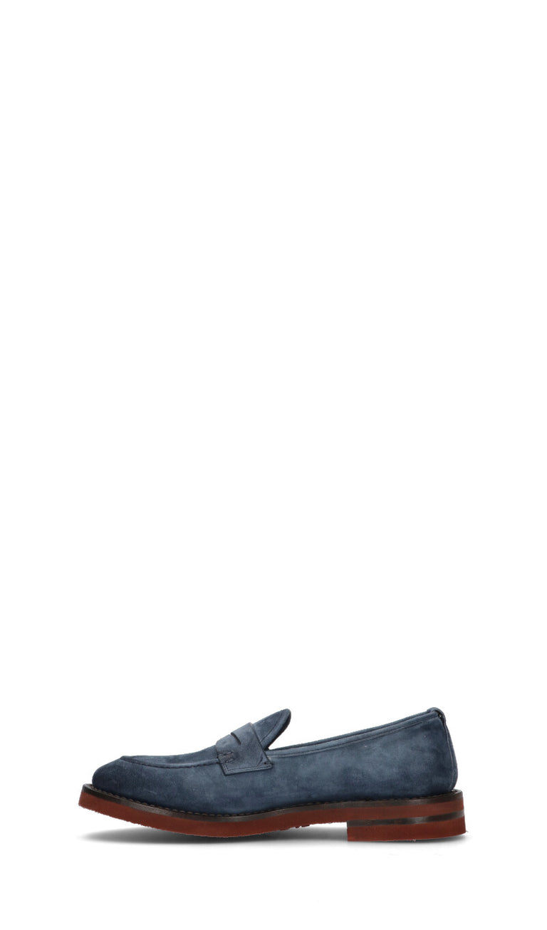 FABI Mocassino uomo blu in suede
