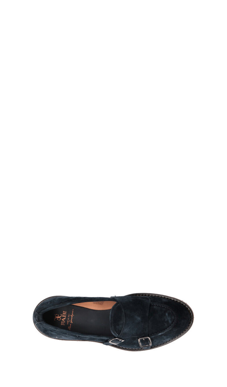 FABI Mocassino uomo blu in suede