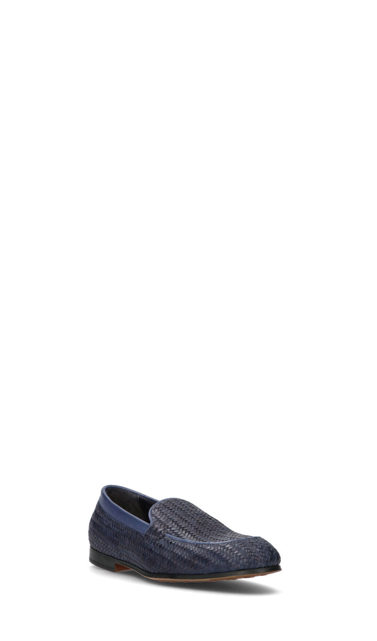 FABI Mocassino uomo blu in pelle