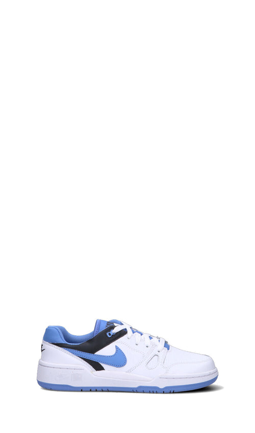 NIKE - FULL FORCE LO (GS) Sneaker ragazzo bianca/azzurra in pelle