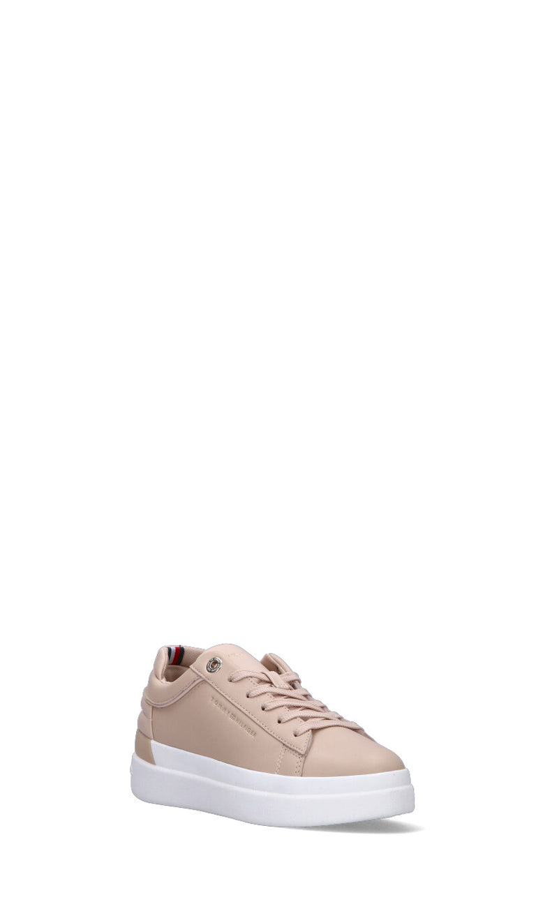 TOMMY HILFIGER Sneaker donna rosa in pelle