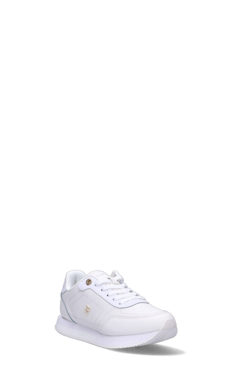 TOMMY HILFIGER Sneaker donna bianca in pelle