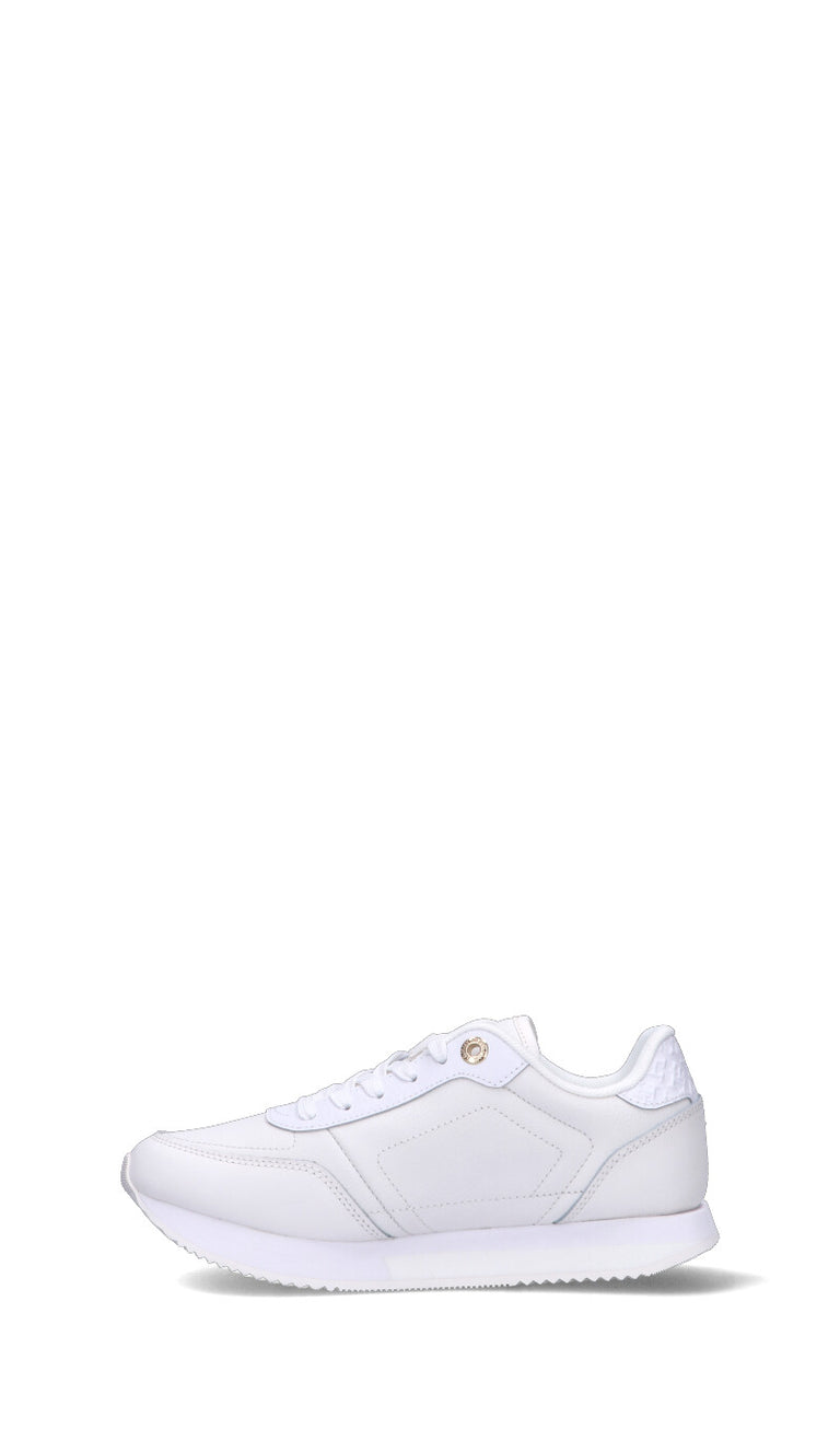 TOMMY HILFIGER Sneaker donna bianca in pelle
