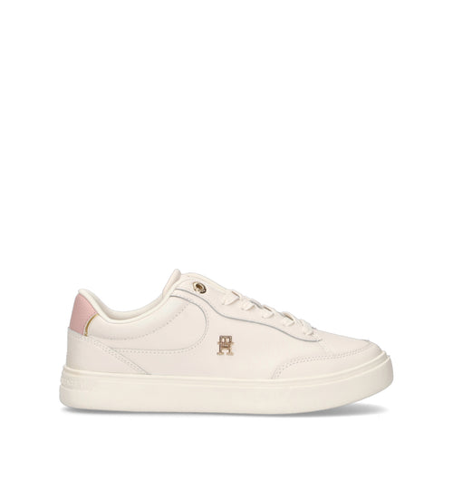 TOMMY HILFIGER Sneaker donna bianca/rosa in pelle