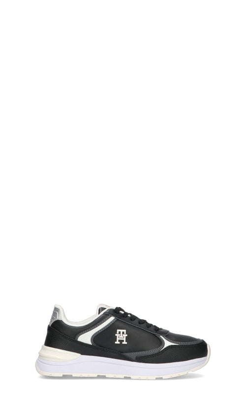 TOMMY HILFIGER Sneaker donna nera in pelle