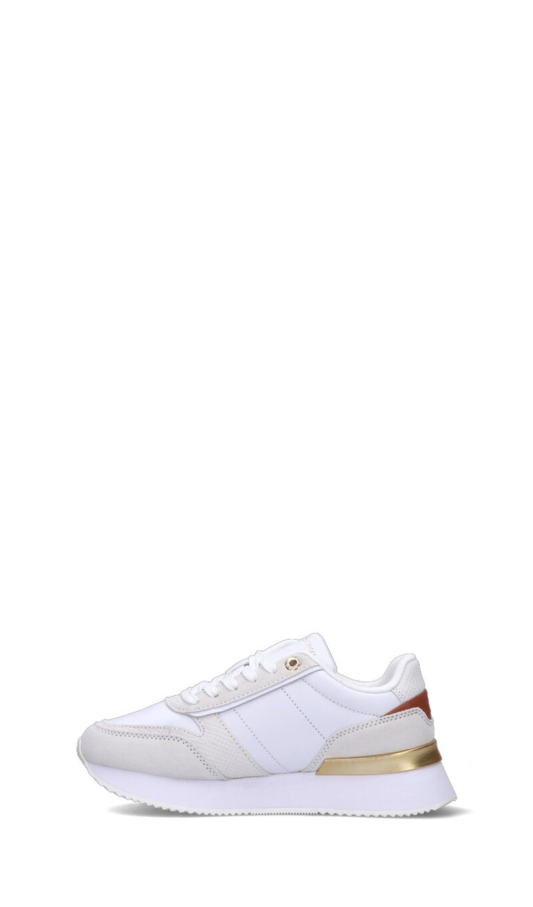 TOMMY HILFIGER Sneaker donna bianca in pelle