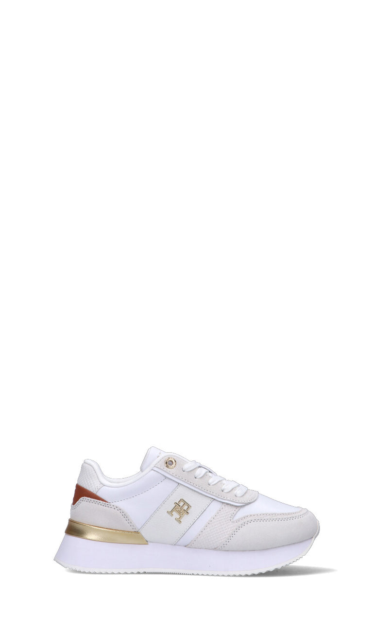 TOMMY HILFIGER Sneaker donna bianca in pelle