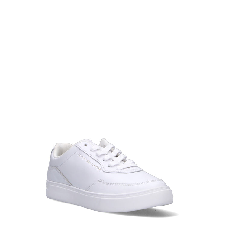TOMMY HILFIGER Sneaker donna bianca in pelle