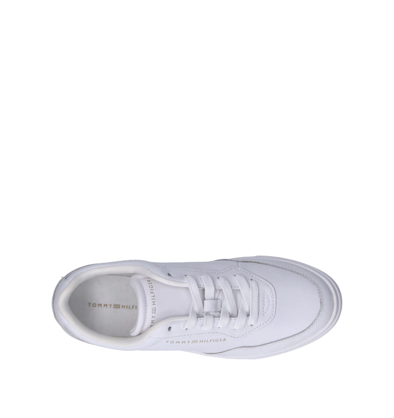 TOMMY HILFIGER Sneaker donna bianca in pelle