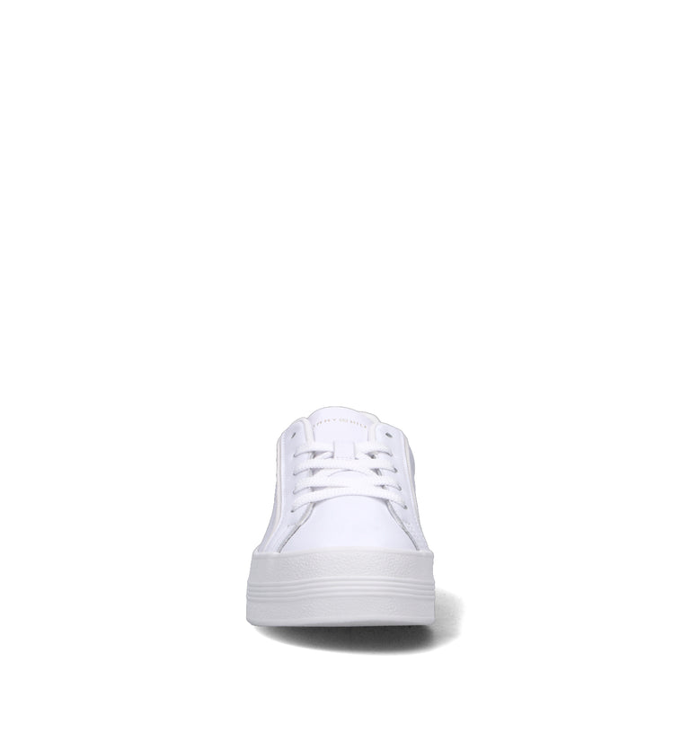TOMMY HILFIGER Sneaker donna bianca in pelle