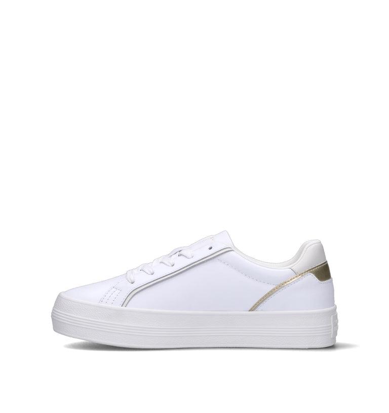 TOMMY HILFIGER Sneaker donna bianca in pelle