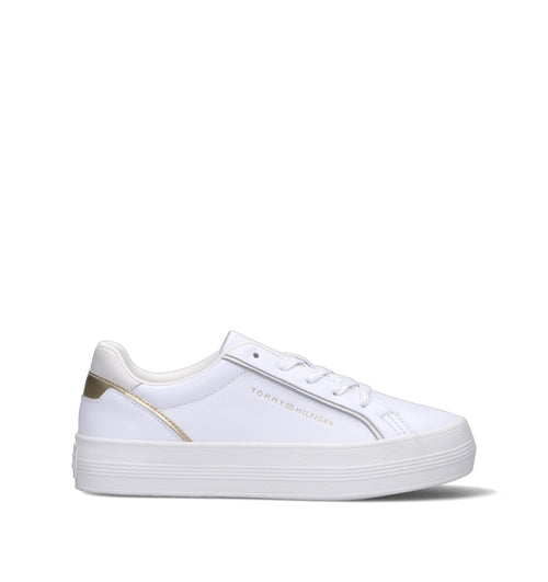 TOMMY HILFIGER Sneaker donna bianca in pelle