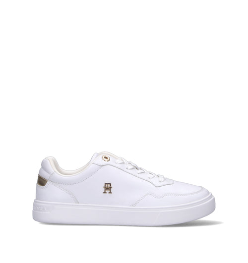TOMMY HILFIGER Sneaker donna bianca in pelle