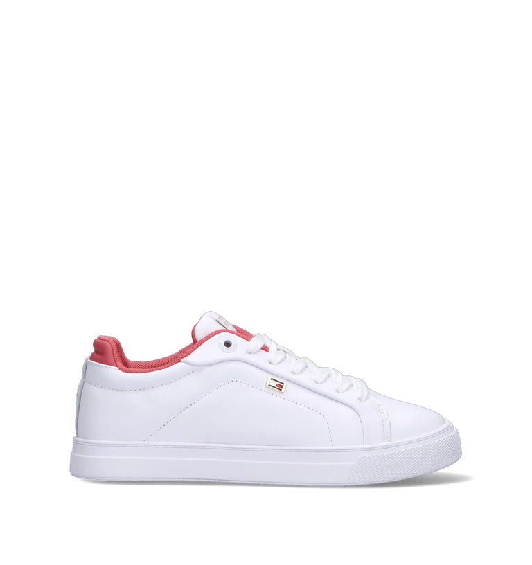 TOMMY HILFIGER Sneaker donna bianca in pelle