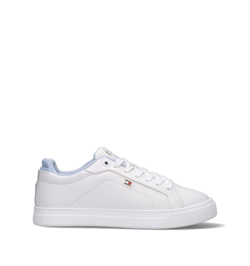 TOMMY HILFIGER Sneaker donna bianca in pelle