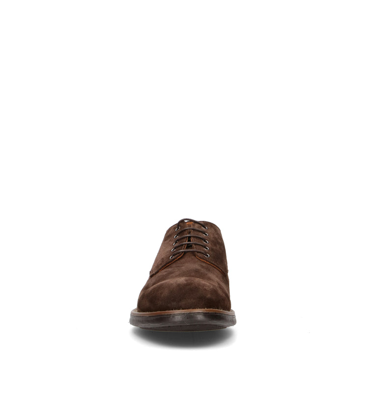 LEMARGO Stringata uomo testa di moro in suede