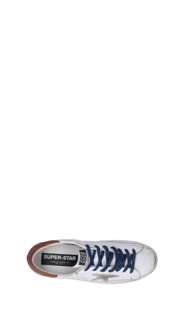 GOLDEN GOOSE SUPER-STAR CLASSIC Sneaker uomo bianca/cuoio in pelle