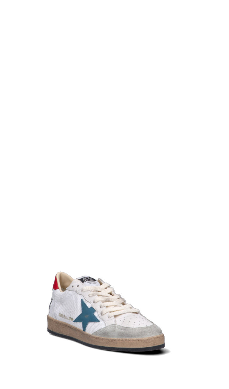 GOLDEN GOOSE - BALL STAR Sneaker uomo bianca in suede
