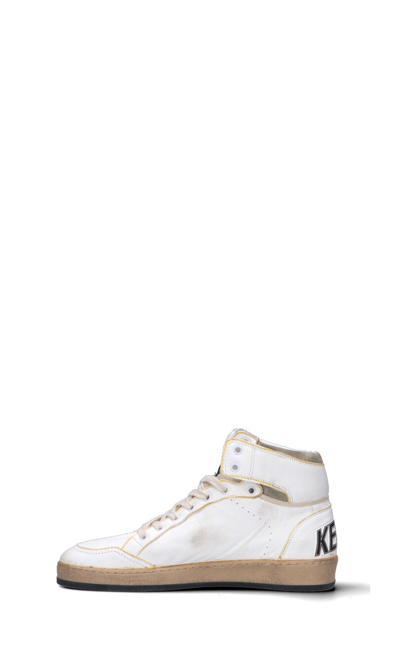 GOLDEN GOOSE SKY-STAR Sneaker uomo bianca/grigia in pelle