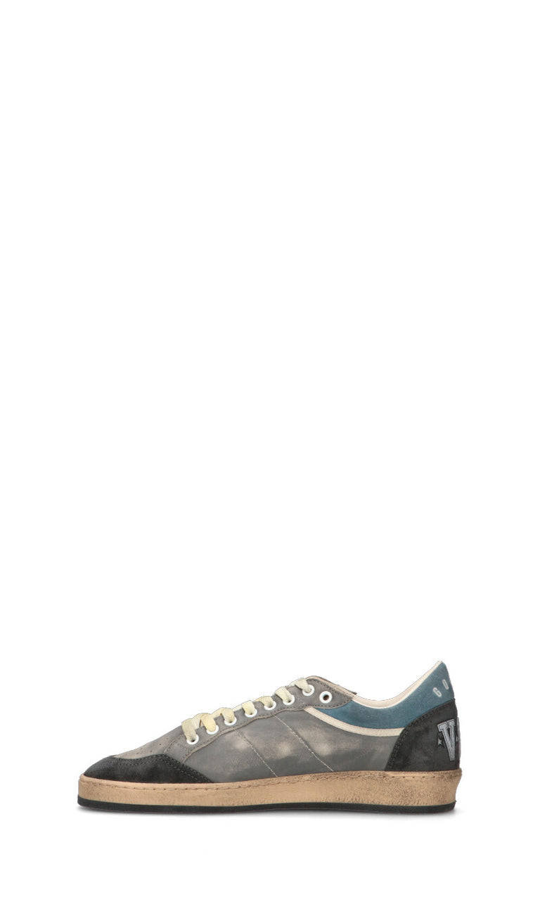 GOLDEN GOOSE BALL STAR DOUBLE UPPER WITHOUT HE Sneaker uomo grigia in pelle