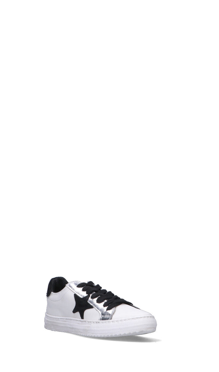 OTTANT8,6 Sneaker donna bianca/nera/argento in pelle