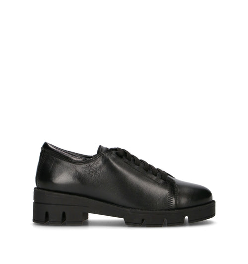 GRAFIA Stringata donna nera in pelle